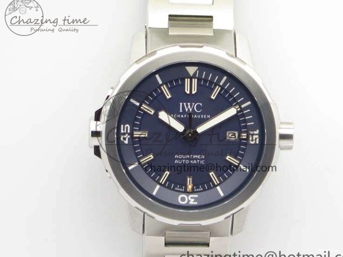 MIROTIME 0104 EasyMatch Aquatimer Automatic IW329004 V6F 1:1 Best Edition Blue Dial On SS Bracelet MIYOTA 7224